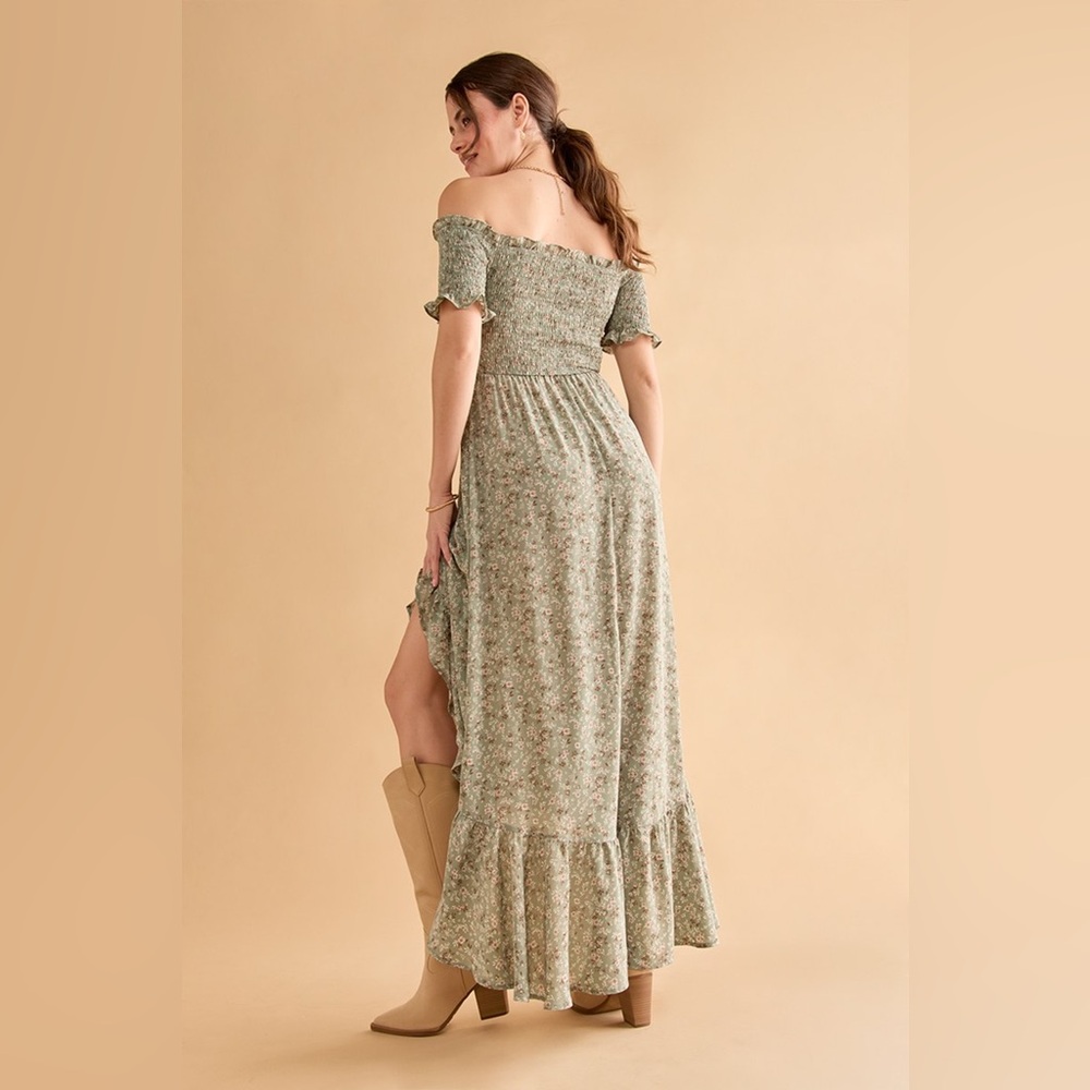 NWT Perdita Smock Top Floral Maxi Dress From Francesca’s - Picture 2 of 9